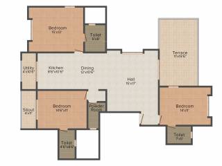 Signet Rajas (3BHK+4T (1,955 sq ft) 1955 sq ft) Signet Rajas (3BHK+4T (1,955 sq ft) 1955 sq ft)