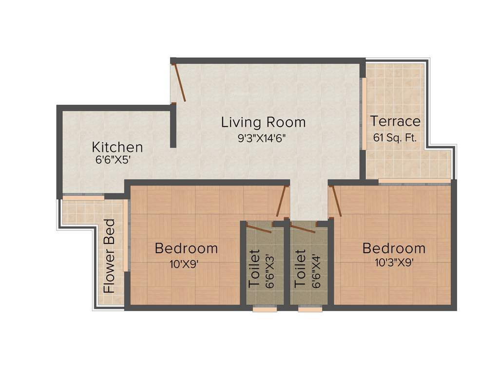 Shree Home Harishchandra Tower (2BHK+2T (950 sq ft) 950 sq ft)