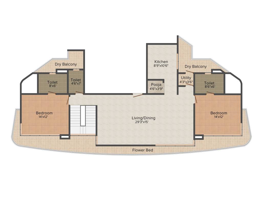 Spark Developers Desai Residency 3BHK+4T (3,305 sq ft)