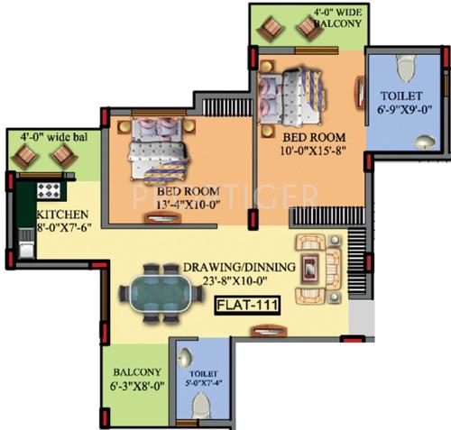 Sekhar Sekhar Garden (2BHK+2T (1,246 sq ft) + Study Room 1246 sq ft)