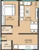 Rely Developers Gokool Residency Floor Plan (1BHK+1T)