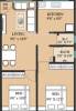 Rely Developers Gokool Residency Floor Plan (2BHK+2T)