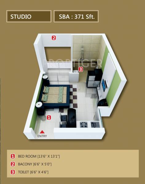 Heritage The Haritage (1BHK+1T (371 sq ft) 371 sq ft) Heritage The Haritage (1BHK+1T (371 sq ft) 371 sq ft)