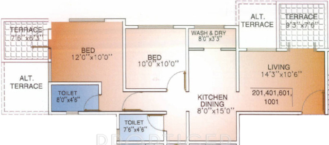 Mont Vert Oystera (2BHK+2T (992 sq ft) 992 sq ft) Mont Vert Oystera (2BHK+2T (992 sq ft) 992 sq ft)