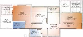 Mont Vert Oystera (2BHK+2T (992 sq ft) 992 sq ft) Mont Vert Oystera (2BHK+2T (992 sq ft) 992 sq ft)