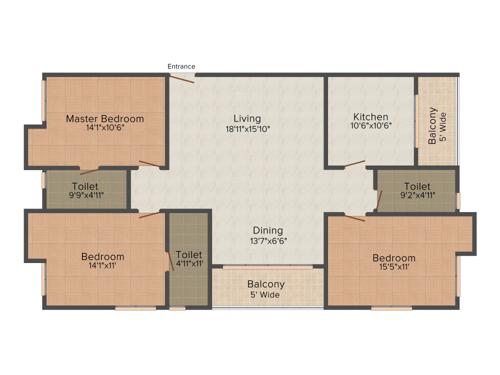 Prudent Jaishree (3BHK+3T (1,979 sq ft) 1979 sq ft)