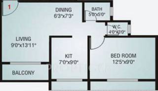 Neelsidhi Vinayak Complex (1BHK+1T (560 sq ft) 560 sq ft)