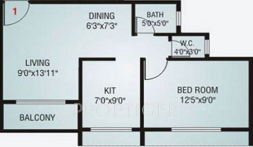 Neelsidhi Vinayak Complex (1BHK+1T (560 sq ft) 560 sq ft)