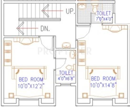 A P Akshay Villas (2BHK+3T (1,455 sq ft) 1455 sq ft)