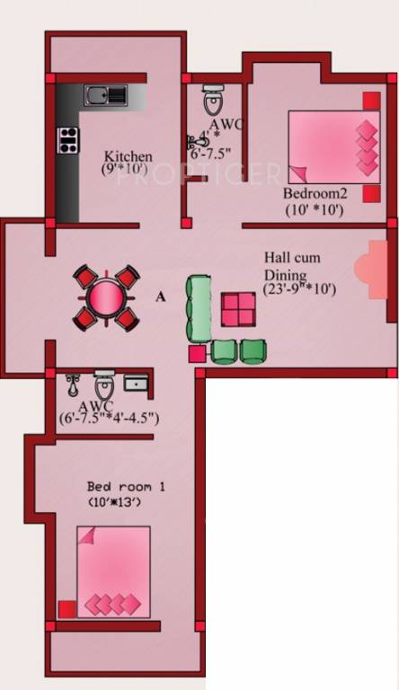 Sree Homes Ananya (2BHK+2T (1,051 sq ft) 1051 sq ft) Sree Homes Ananya (2BHK+2T (1,051 sq ft) 1051 sq ft)