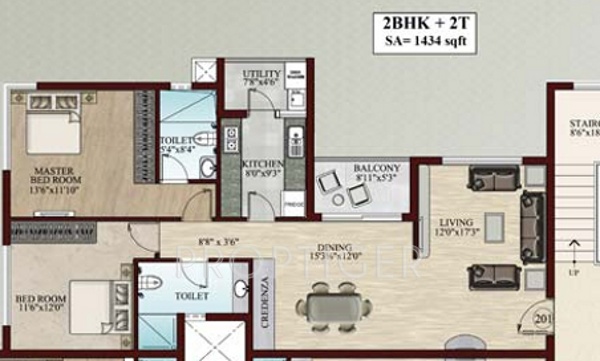 Flying Falling Waters (2BHK+2T (1,434 sq ft) 1434 sq ft) Flying Falling Waters (2BHK+2T (1,434 sq ft) 1434 sq ft)