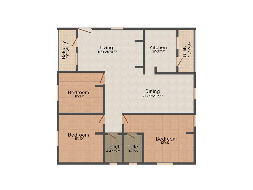 Sharvani Sree Hemadurga Lakshmi Pride (3BHK+2T (1,500 sq ft) 1500 sq ft)