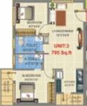 GK Pearl (2BHK+2T (795 sq ft) 795 sq ft) GK Pearl (2BHK+2T (795 sq ft) 795 sq ft)