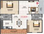 Neni Gagan Lake View (2BHK+2T (1,213 sq ft) 1213 sq ft) Neni Gagan Lake View (2BHK+2T (1,213 sq ft) 1213 sq ft)