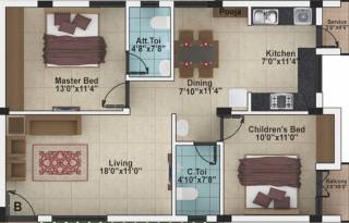 Sanjay Opera (2BHK+2T (1,066 sq ft) 1066 sq ft) Sanjay Opera (2BHK+2T (1,066 sq ft) 1066 sq ft)