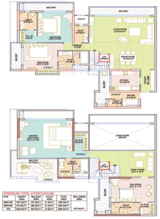 Gammon Shrishti CBD (4BHK+6T (2,900 sq ft) + Servant Room 2900 sq ft)