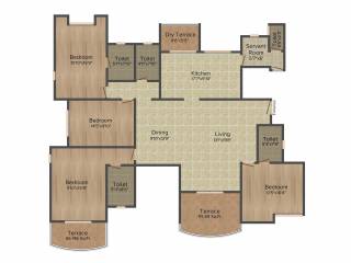 Pride Panorama (4BHK+4T (2,491 sq ft) 2491 sq ft)