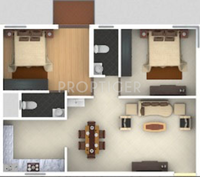 Manani Meadows (2BHK+2T (1,150 sq ft) + Servant Room 1150 sq ft)