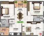 MBM Royale (2BHK+2T (1,053 sq ft) Pooja Room 1053 sq ft) MBM Royale (2BHK+2T (1,053 sq ft) Pooja Room 1053 sq ft)