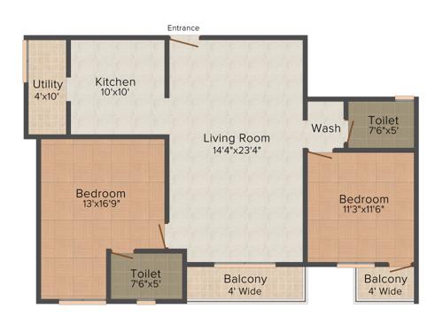 J Sons Felicia (2BHK+2T (1,148 sq ft) 1148 sq ft) J Sons Felicia (2BHK+2T (1,148 sq ft) 1148 sq ft)