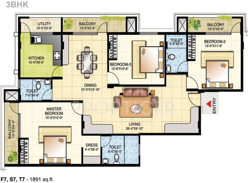 Yashaswini Golden Meadows (3BHK+3T (1,891 sq ft) 1891 sq ft) Yashaswini Golden Meadows (3BHK+3T (1,891 sq ft) 1891 sq ft)