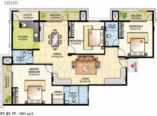 Yashaswini Golden Meadows (3BHK+3T (1,891 sq ft) 1891 sq ft) Yashaswini Golden Meadows (3BHK+3T (1,891 sq ft) 1891 sq ft)