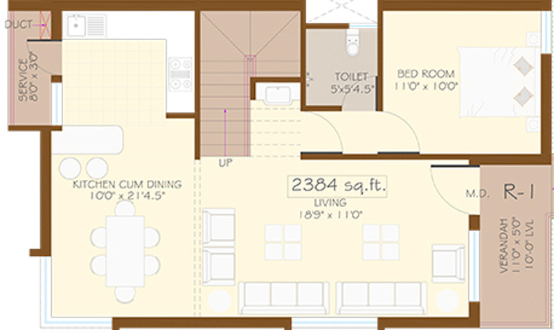 Anmol Riveria (3BHK+3T (2,384 sq ft) 2384 sq ft)