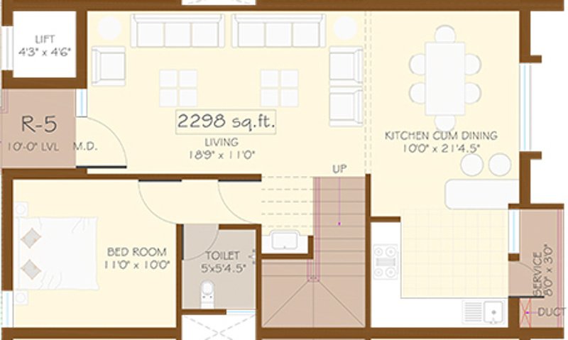 Anmol Riveria (3BHK+3T (2,298 sq ft) 2298 sq ft)