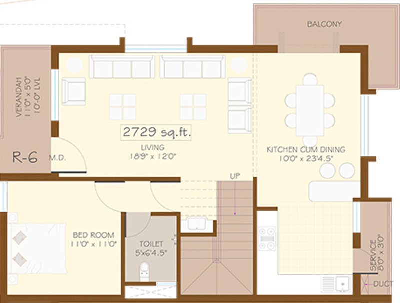 Anmol Riveria (3BHK+3T (2,729 sq ft) 2729 sq ft)
