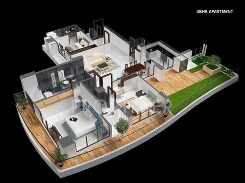 Enpar Lotus 101 Worli Residences (3BHK+3T (1,200 sq ft) 1200 sq ft) Enpar Lotus 101 Worli Residences (3BHK+3T (1,200 sq ft) 1200 sq ft)