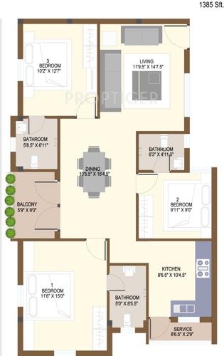 Anmol Siddhas Aiswariyam (3BHK+3T (1,385 sq ft) 1385 sq ft) Anmol Siddhas Aiswariyam (3BHK+3T (1,385 sq ft) 1385 sq ft)