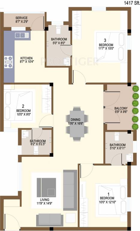 Anmol Siddhas Aiswariyam (3BHK+3T (1,417 sq ft) 1417 sq ft) Anmol Siddhas Aiswariyam (3BHK+3T (1,417 sq ft) 1417 sq ft)