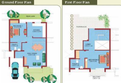 Fire Iris Row House (2BHK+2T (1,198 sq ft) 1198 sq ft)