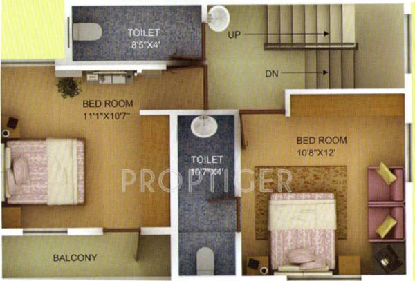 Techops Techops Garden (3BHK+3T (960 sq ft) 960 sq ft) Techops Techops Garden (3BHK+3T (960 sq ft) 960 sq ft)