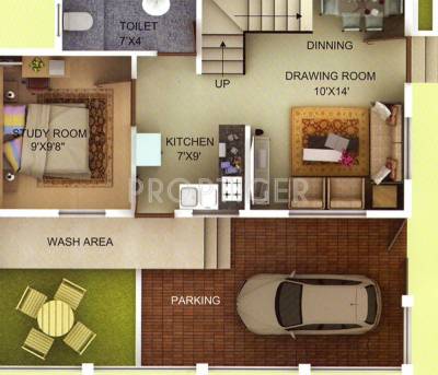 Techops Techops Garden (3BHK+3T (960 sq ft) 960 sq ft)