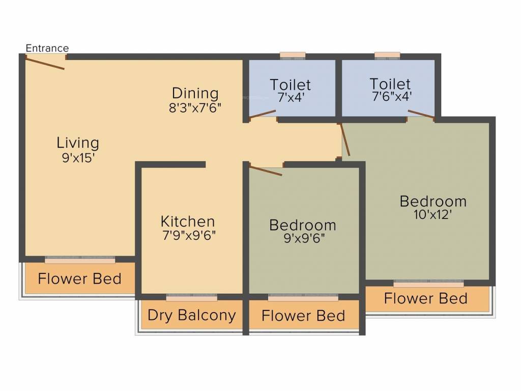 Parasnath Parshwa Heights (2BHK+2T (925 sq ft) 925 sq ft) Parasnath Parshwa Heights (2BHK+2T (925 sq ft) 925 sq ft)
