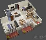 Alliance Palm Terraces (2BHK+2T (1,185 sq ft) 1185 sq ft) Alliance Palm Terraces (2BHK+2T (1,185 sq ft) 1185 sq ft)