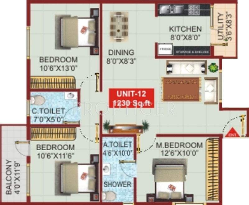 Samaya Sonata (3BHK+2T (1,230 sq ft) 1230 sq ft) Samaya Sonata (3BHK+2T (1,230 sq ft) 1230 sq ft)
