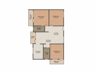 Samaya Sonata (3BHK+2T (1,435 sq ft) Pooja Room 1435 sq ft) Samaya Sonata (3BHK+2T (1,435 sq ft) Pooja Room 1435 sq ft)