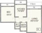 Bachraj Residency (1BHK+1T (423 sq ft) 423 sq ft)