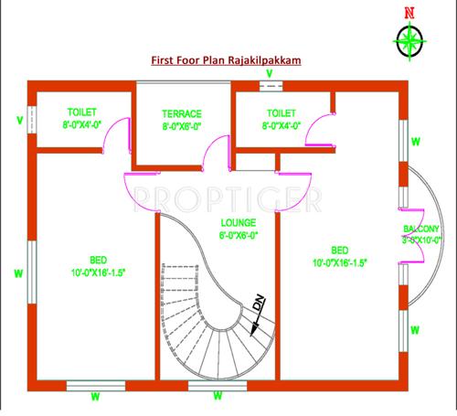 Revathy Rajakilpakkam (3BHK+3T (1,650 sq ft) + Pooja Room 1650 sq ft)