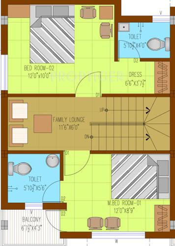 Visoka Magha (2BHK+3T (1,350 sq ft)   Pooja Room 1350 sq ft)