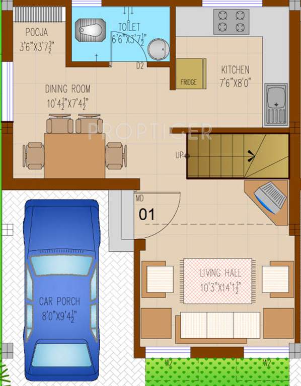 Visoka Magha (2BHK+3T (1,350 sq ft)   Pooja Room 1350 sq ft)