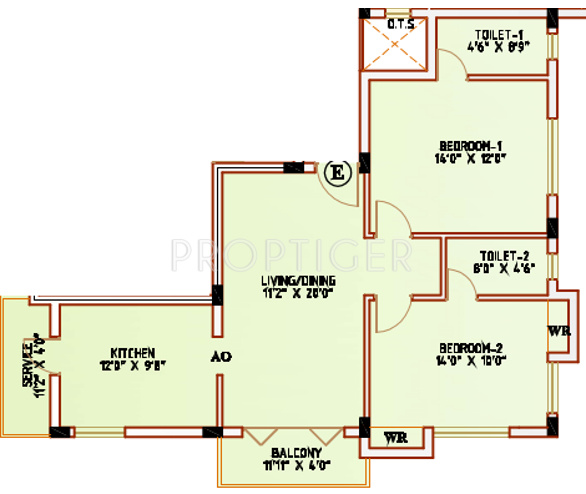 Challa Kailash (2BHK+2T (1,203 sq ft) 1203 sq ft)