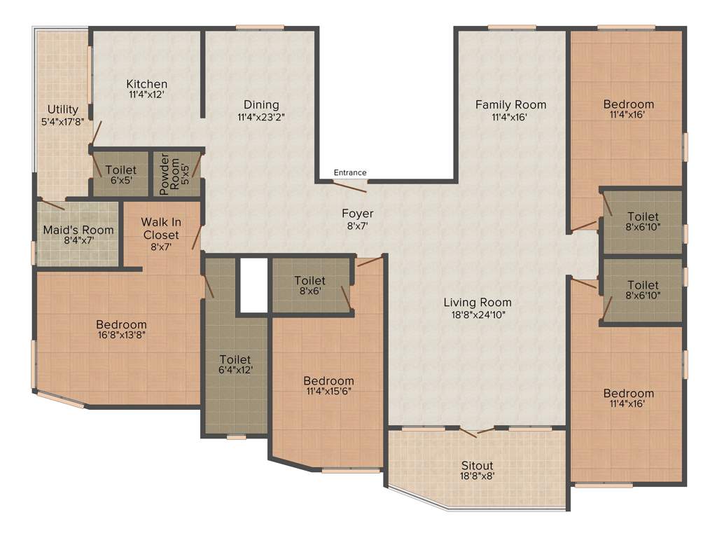 Whitespring Project Gateway (4BHK+5T (3,650 sq ft) + Servant Room 3650 sq ft)