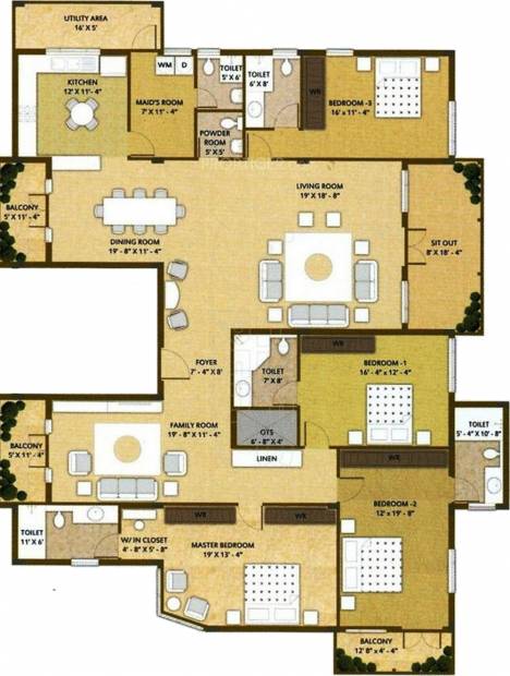 Whitespring Project Gateway (4BHK+5T (3,925 sq ft) + Servant Room 3925 sq ft)