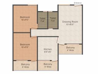 Balaji Samruddhi (2BHK+2T (900 sq ft) 900 sq ft)