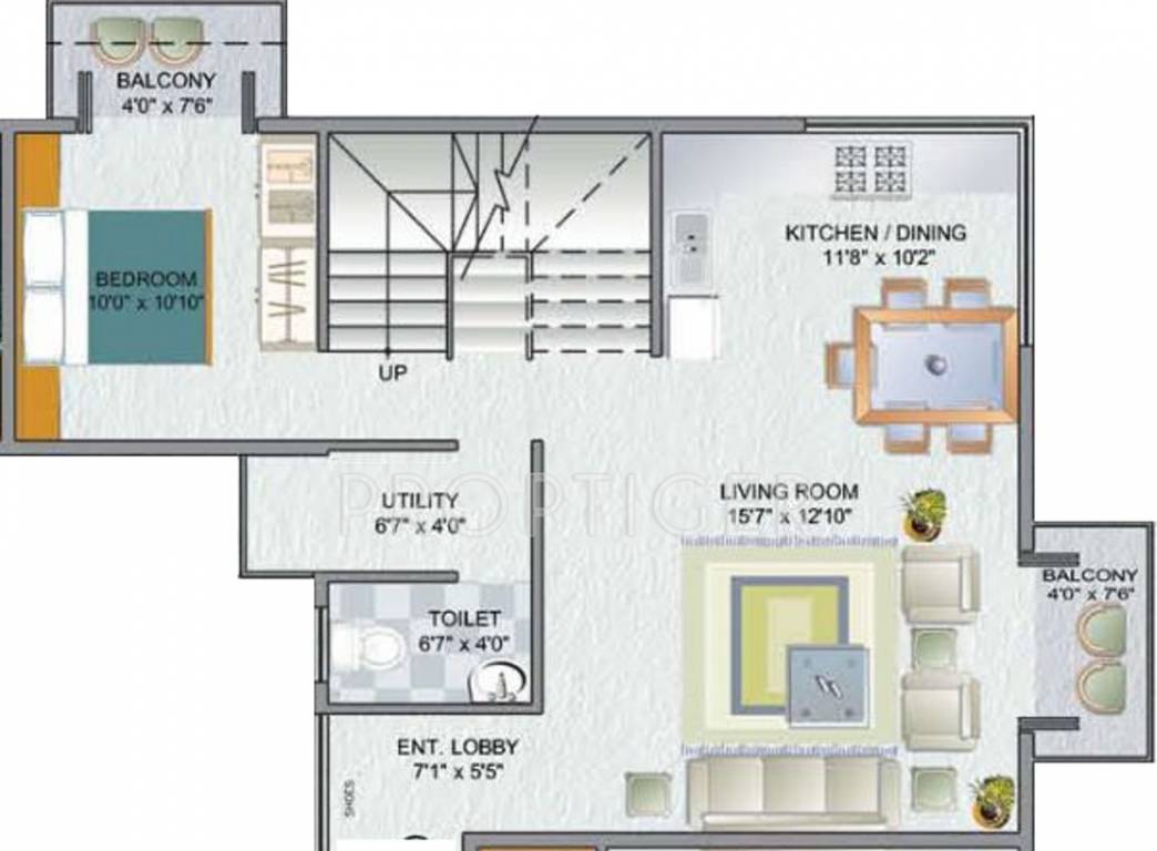Jineshwar The Wave (4BHK+4T (1,618 sq ft) 1618 sq ft)