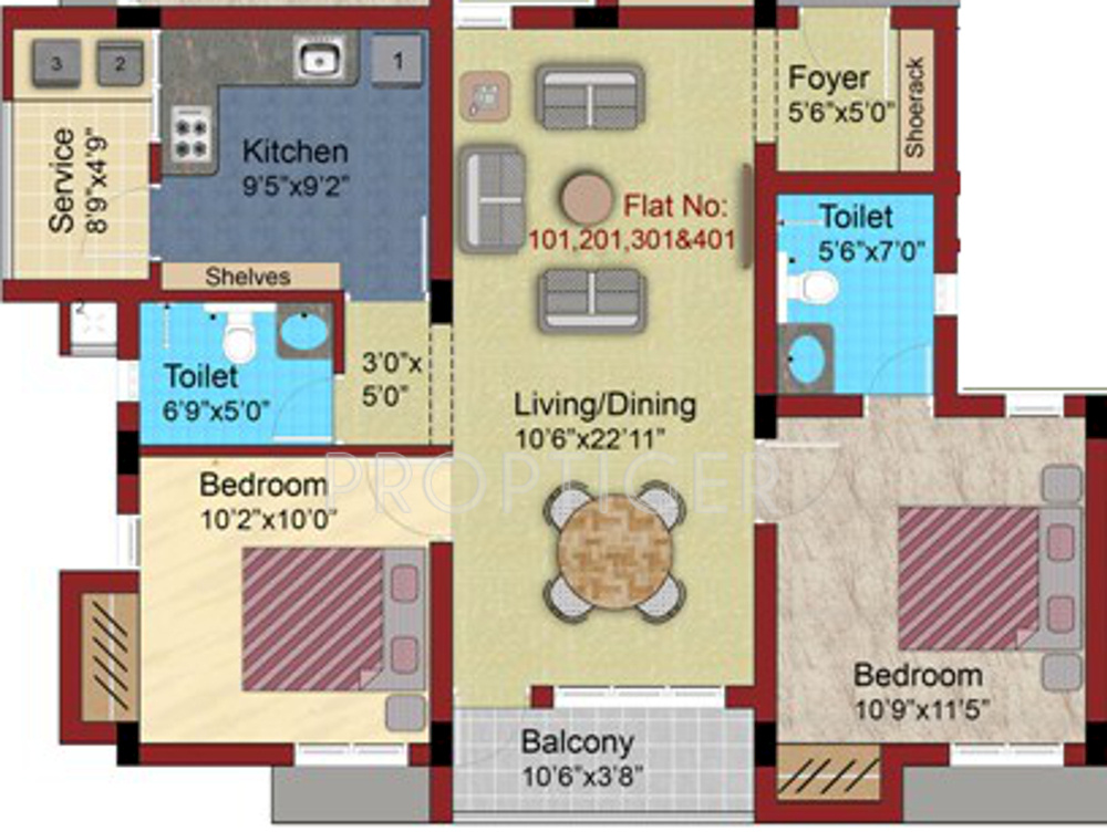 Varna Suvasini Apartments (2BHK+2T (1,079 sq ft) 1079 sq ft) Varna Suvasini Apartments (2BHK+2T (1,079 sq ft) 1079 sq ft)