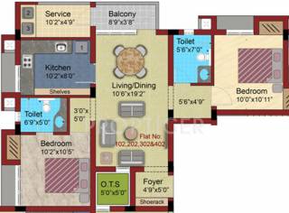 Varna Suvasini Apartments (2BHK+2T (1,058 sq ft) 1058 sq ft) Varna Suvasini Apartments (2BHK+2T (1,058 sq ft) 1058 sq ft)